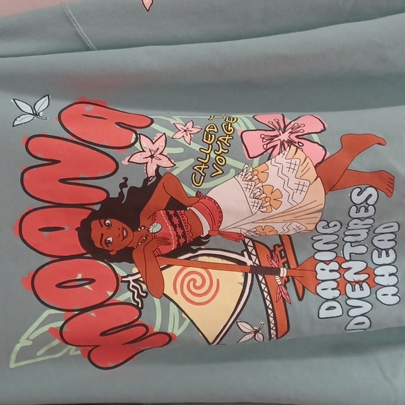 Disney Moana Doodle Portrait Women's Crewneck Sweatshirt, Unisex, Like New, 3XL - Picture 6 of 14